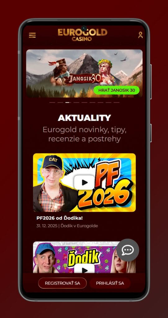 blog v mobilnej aplikácii eurogold casino