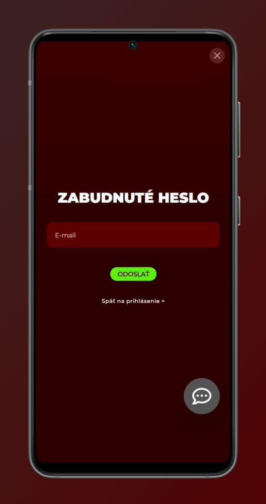 mobilné obnovenie hesla v kasíne eurogold